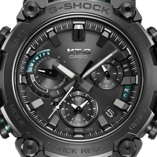 G-Shock MT-G MTGB3000 Series Chronograph Black/Green SS & Resin Watch, 50.9mm - Image 3