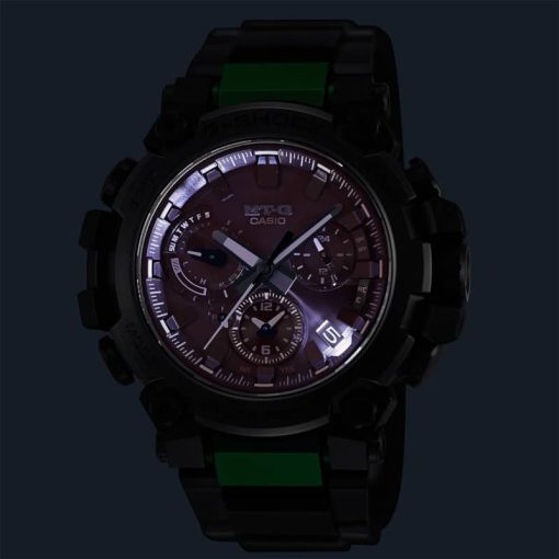 G-Shock MT-G MTGB3000 Series Chronograph Black/Green SS & Resin Watch, 50.9mm - Image 10
