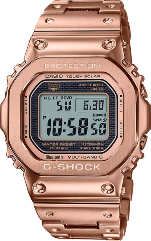 G-Shock Full Metal Rose Gold Ion Plated Bracelet Watch, 43.2mm