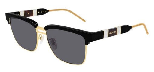 Gucci GG0603S Clubmaster Sunglasses, Black Frames, 56mm