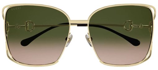 Gucci GG1020S Oversized Square Sunglasses w/ Green Gradient Lenses, 61mm - Image 2