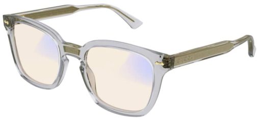 Gucci GG0184S Rectangle Grey Sunglasses w/ Photocromatic Lenses, 50mm