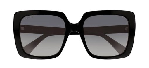 Gucci GG0418S Square Sunglasses, Black & Swarovski Frames, 54mm - Image 2