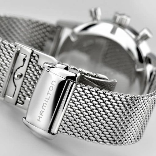 Hamilton American Classic Intra-Matic Chronograph H White Dial Stainless Steel Watch, 40mm - Image 4