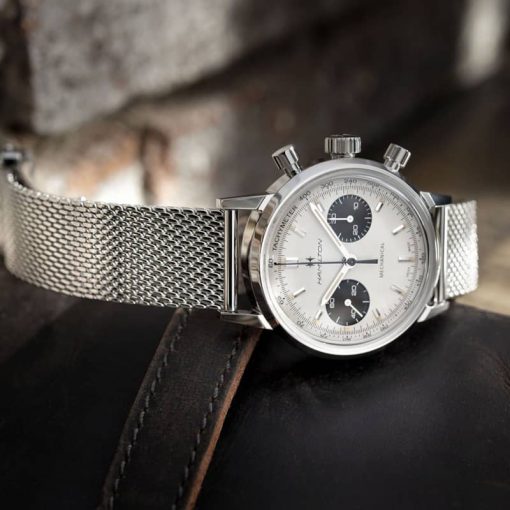 Hamilton American Classic Intra-Matic Chronograph H White Dial Stainless Steel Watch, 40mm - Image 5
