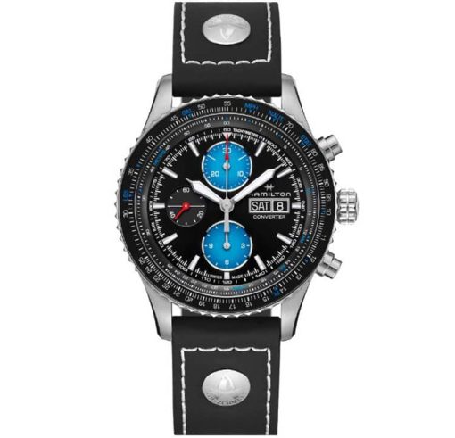Hamilton Khaki Aviation Converter Air Zermatt Limited Edition Auto Chrono Black Dial & Strap Watch, 44mm