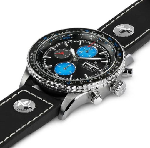 Hamilton Khaki Aviation Converter Air Zermatt Limited Edition Auto Chrono Black Dial & Strap Watch, 44mm - Image 2