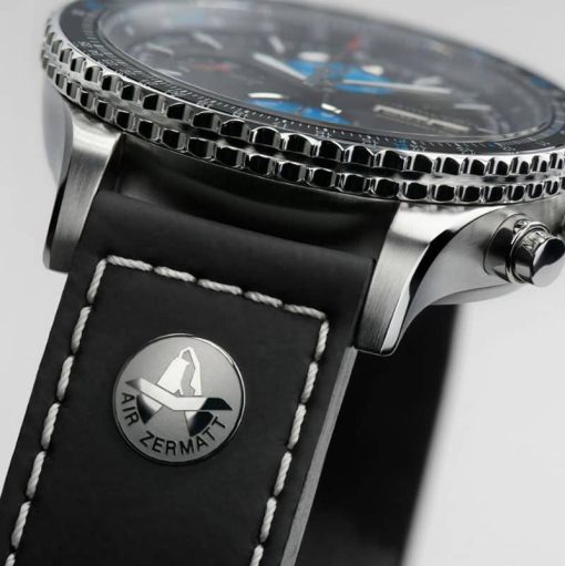 Hamilton Khaki Aviation Converter Air Zermatt Limited Edition Auto Chrono Black Dial & Strap Watch, 44mm - Image 5