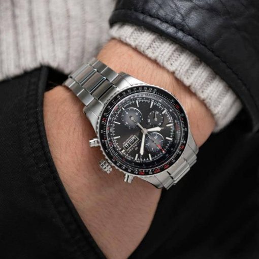 Hamilton Khaki Aviation Converter Auto Chrono Black Dial Stainless Steel Watch, 44mm - Image 5