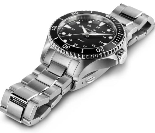 Hamilton Khaki Navy Scuba Quartz Black Dial Stainless Steel Watch, 37mm - Image 3