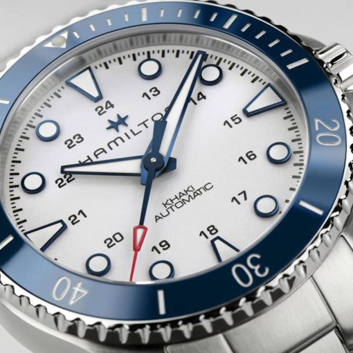 Hamilton Khaki Navy Scuba Auto Silver Dial Stainless Steel Bracelet Watch, 43mm - Image 3