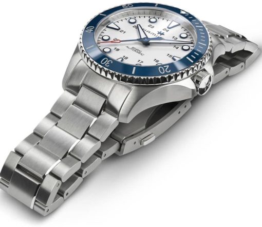 Hamilton Khaki Navy Scuba Auto Silver Dial Stainless Steel Bracelet Watch, 43mm - Image 2