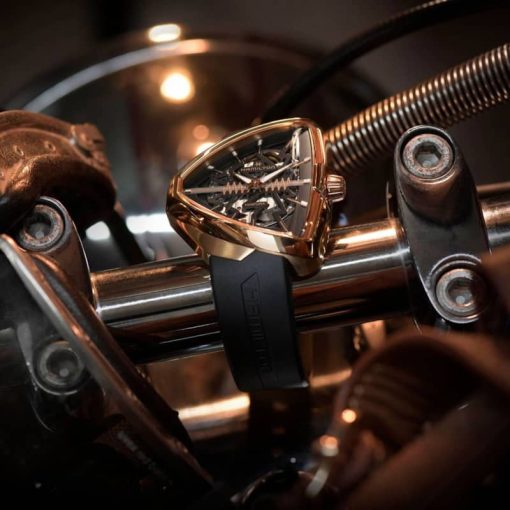 Hamilton Ventura Elvis80 Skeleton Automatic Black Dial & Rubber Watch, 42.5mm x 44.6mm - Image 4