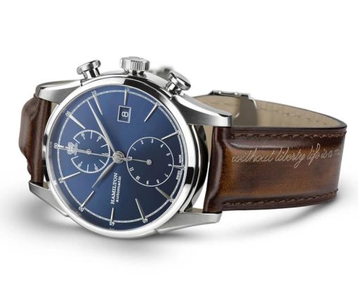 Hamilton American Classic Spirit of Liberty Auto Chrono Blue Dial Watch, 42mm - Image 3
