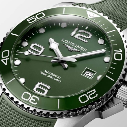 Longines HydroConquest Automatic Green Matt Dial Watch, 43mm - Image 3