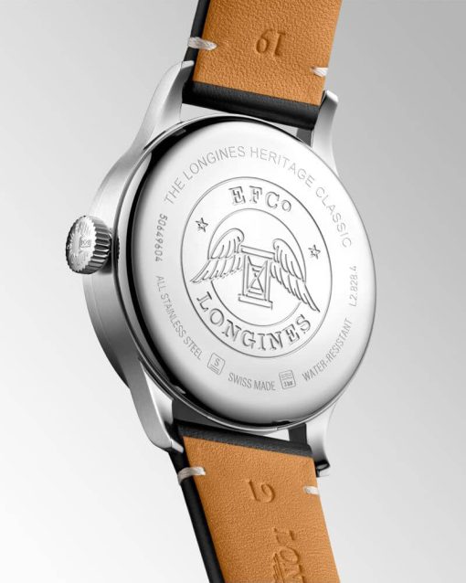 Longines Heritage Classic Stainless Steel Case And Silver Dial Mens Watch - Image 5