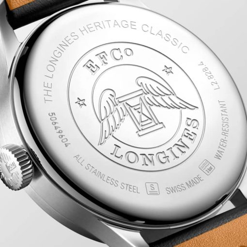 Longines Heritage Classic Stainless Steel Case And Silver Dial Mens Watch - Image 4