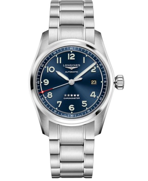 Longines Spirit Stainless Steel Case And Blue Dial Mens Watch