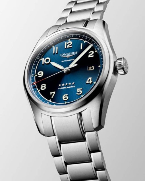 Longines Spirit Stainless Steel Case And Blue Dial Mens Watch - Image 2