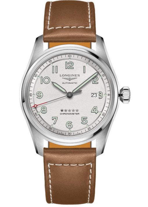 Longines Spirit Stainless Steel Case And Silver Dial Mens Watch