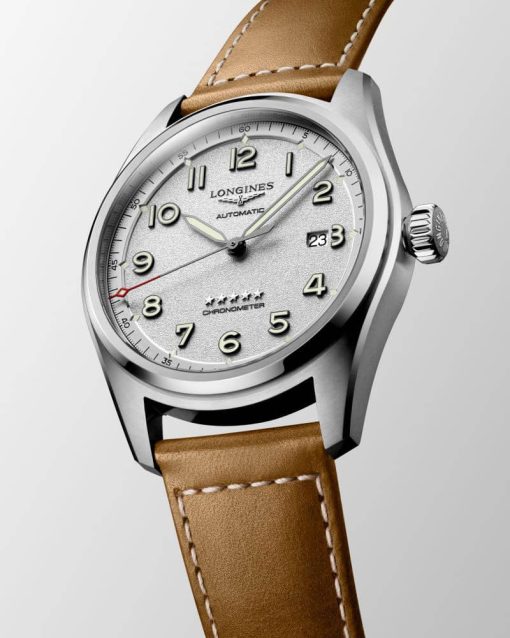Longines Spirit Stainless Steel Case And Silver Dial Mens Watch - Image 2