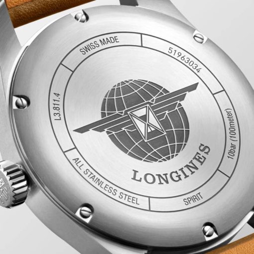 Longines Spirit Stainless Steel Case And Silver Dial Mens Watch - Image 4