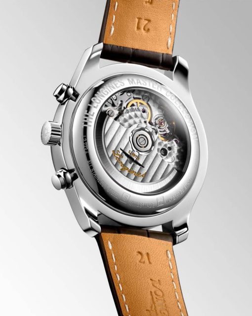Longines The Master Collection Auto Chrono Silver Barleycorn Dial Watch, 42mm - Image 6