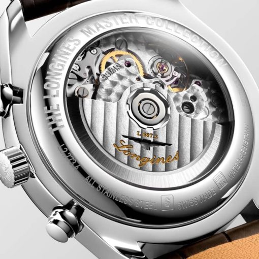 Longines The Master Collection Auto Chrono Silver Barleycorn Dial Watch, 42mm - Image 4