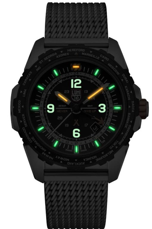 Luminox Bear Grylls Survival AIR Series 3762 Stainless Steel Mesh Watch, 45mm - Image 2