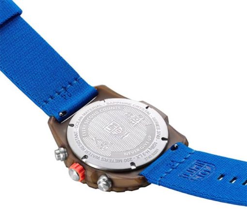 Luminox Bear Grylls #TIDE Survival ECO Master Sustainable Outdoor Chronograph Blue Dial & Strap Watch, 45mm - Image 7