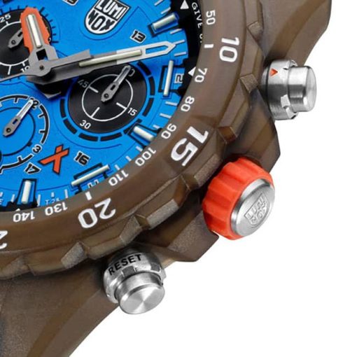Luminox Bear Grylls #TIDE Survival ECO Master Sustainable Outdoor Chronograph Blue Dial & Strap Watch, 45mm - Image 5