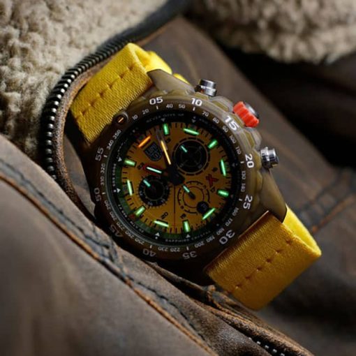 Luminox Bear Grylls #TIDE Survival ECO Master Sustainable Outdoor Chronograph Yellow Dial & Strap Watch, 45mm - Image 10