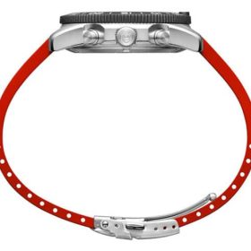 Luminox Pacific Diver Chronograph Black Dial Red Rubber Strap Diver Watch, 44mm - Image 7