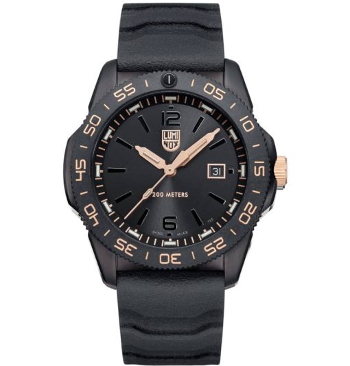 Luminox Sea Series Limited Edition Pacific Diver Black & Gold Watch, 44mm