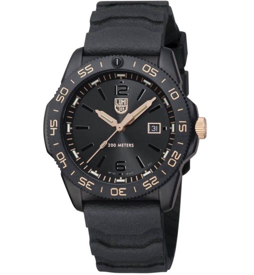 Luminox Sea Series Limited Edition Pacific Diver Black & Gold Watch, 44mm - Image 3
