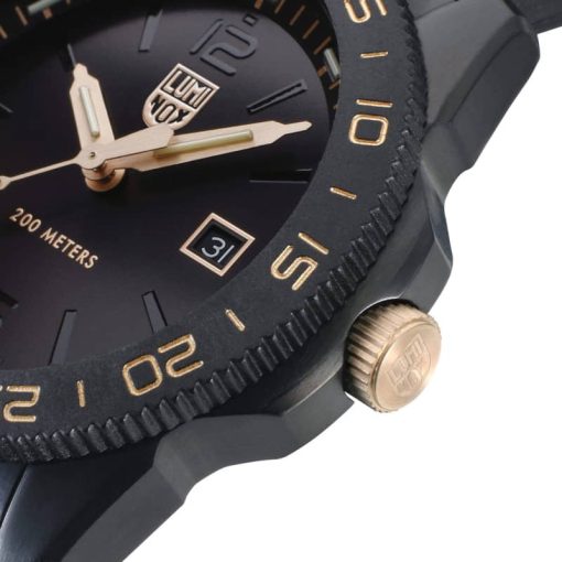 Luminox Sea Series Limited Edition Pacific Diver Black & Gold Watch, 44mm - Image 5