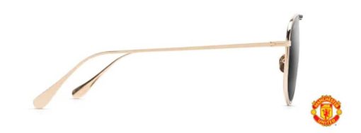 Maui Jim Fair Winds Gold With Black Matte Polarized Sunglasses, Neutral Grey Lenses, 58mm - Image 3