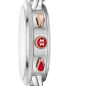 Michele Sporty Sport Sail Slate Silicone Watch, Grey Dial, 38mm - Image 2