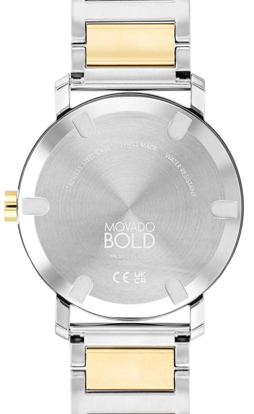 Movado BOLD Evolution Silver-Tone Dial Two-Tone Link Bracelet Watch, 40mm - Image 3
