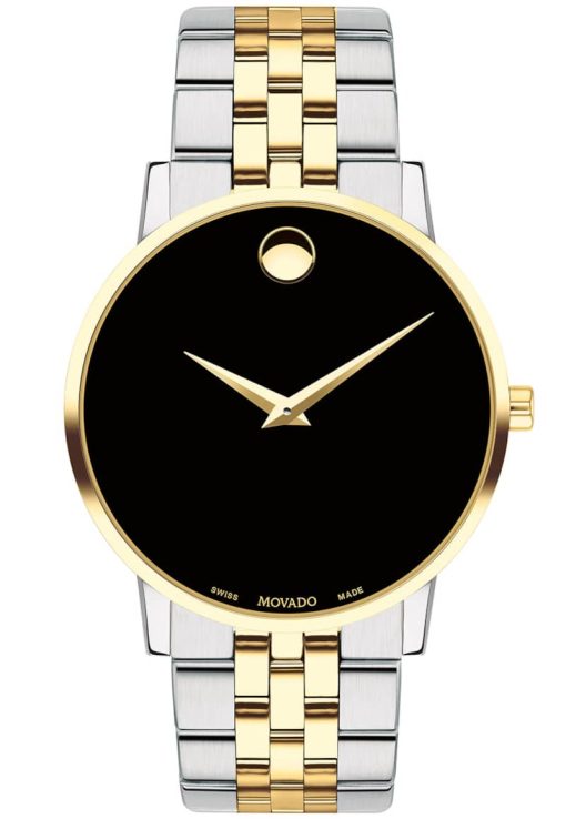 Movado Museum Classic Black Dial Two-Tone Stainless Steel Watch, 40mm