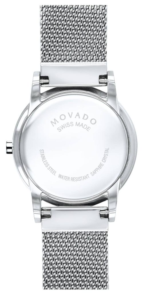 Movado Museum Classic Black Dial Silver Stainless Steel Bracelet Watch, 28mm - Image 2