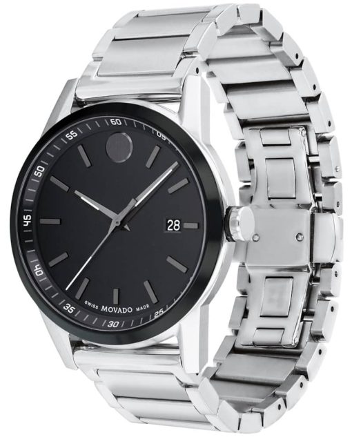 Movado Museum Sport Black Dial Stainless Steel Watch, 42mm - Image 2