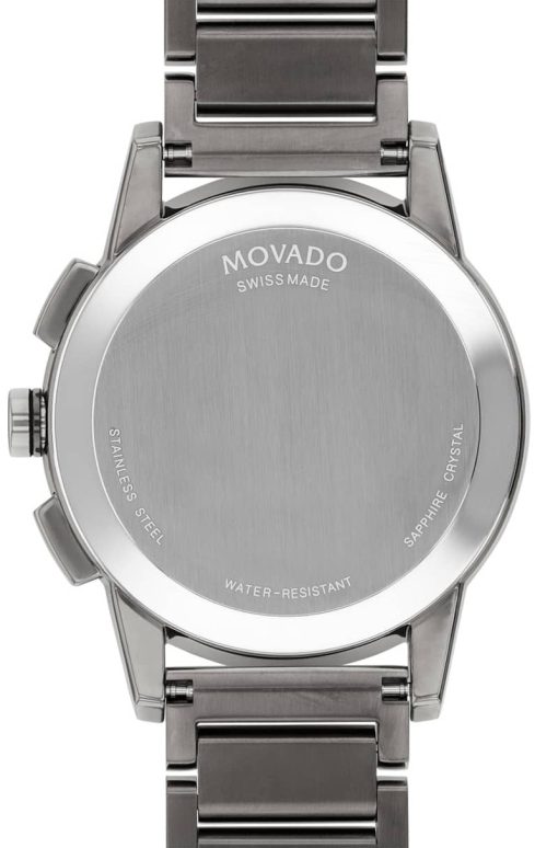 Movado Museum Sport Blue Dial Grey/Black PVD Stainless Steel Bracelet Watch, 43mm - Image 3