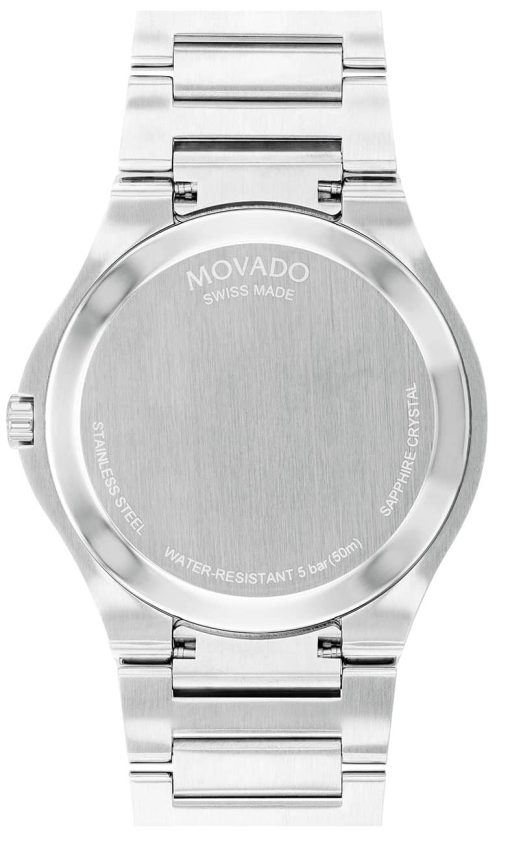 Movado SE Silver-Tone Metallic Dial Two-Tone PVD SS Link Bracelet Watch, 41mm - Image 3