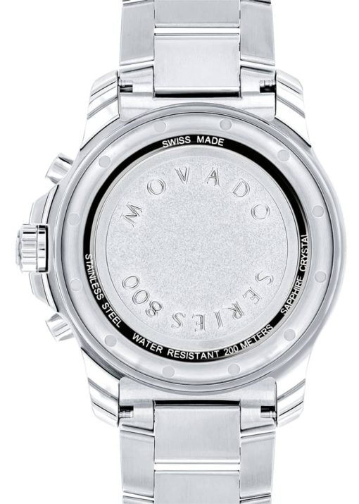 Movado Series 800 Blue Dial Stainless Steel Bracelet Watch, 42mm - Image 3