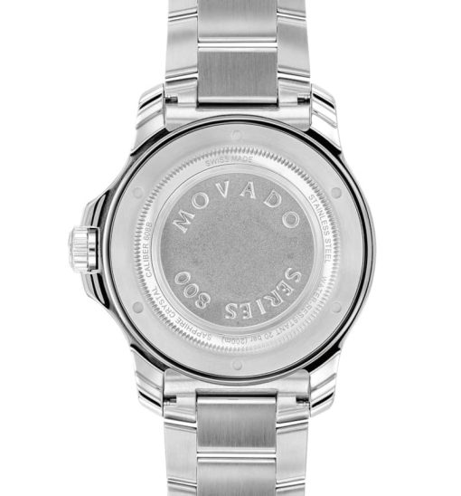 Movado Series 800 Automatic Black Dial Stainless Steel Bracelet Watch, 42mm - Image 3