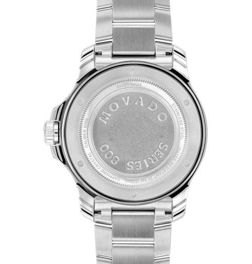 Movado Series 800 Automatic Blue Dial Stainless Steel Bracelet Watch, 42mm - Image 3