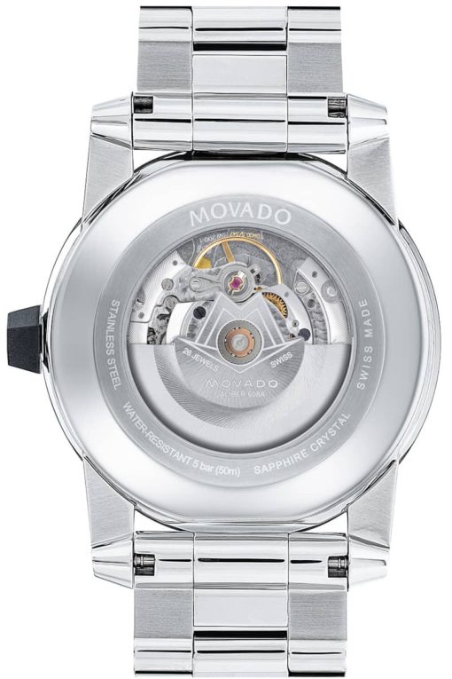 Movado Vizio Automatic Black Carbon Fiber Dial Stainless Steel Watch, 44mm - Image 2