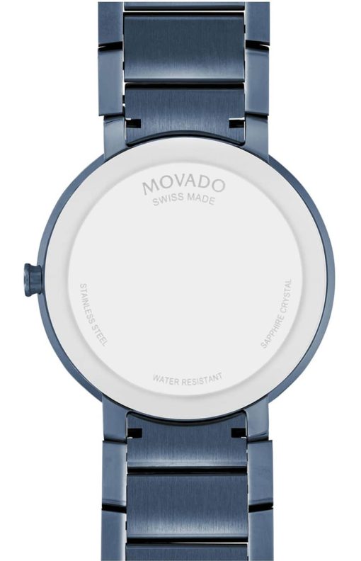 Movado Sapphire Blue PVD Stainless Steel Bracelet Watch, 39mm - Image 3