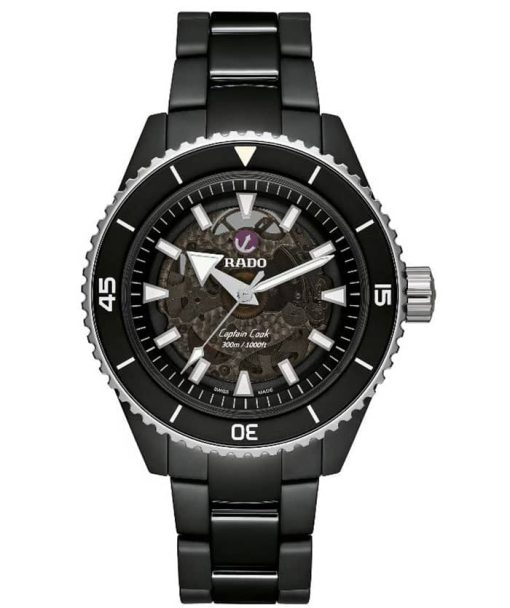 Rado Captain Cook Automatic Black High-Tech Ceramic Bracelet Watch, 43mm